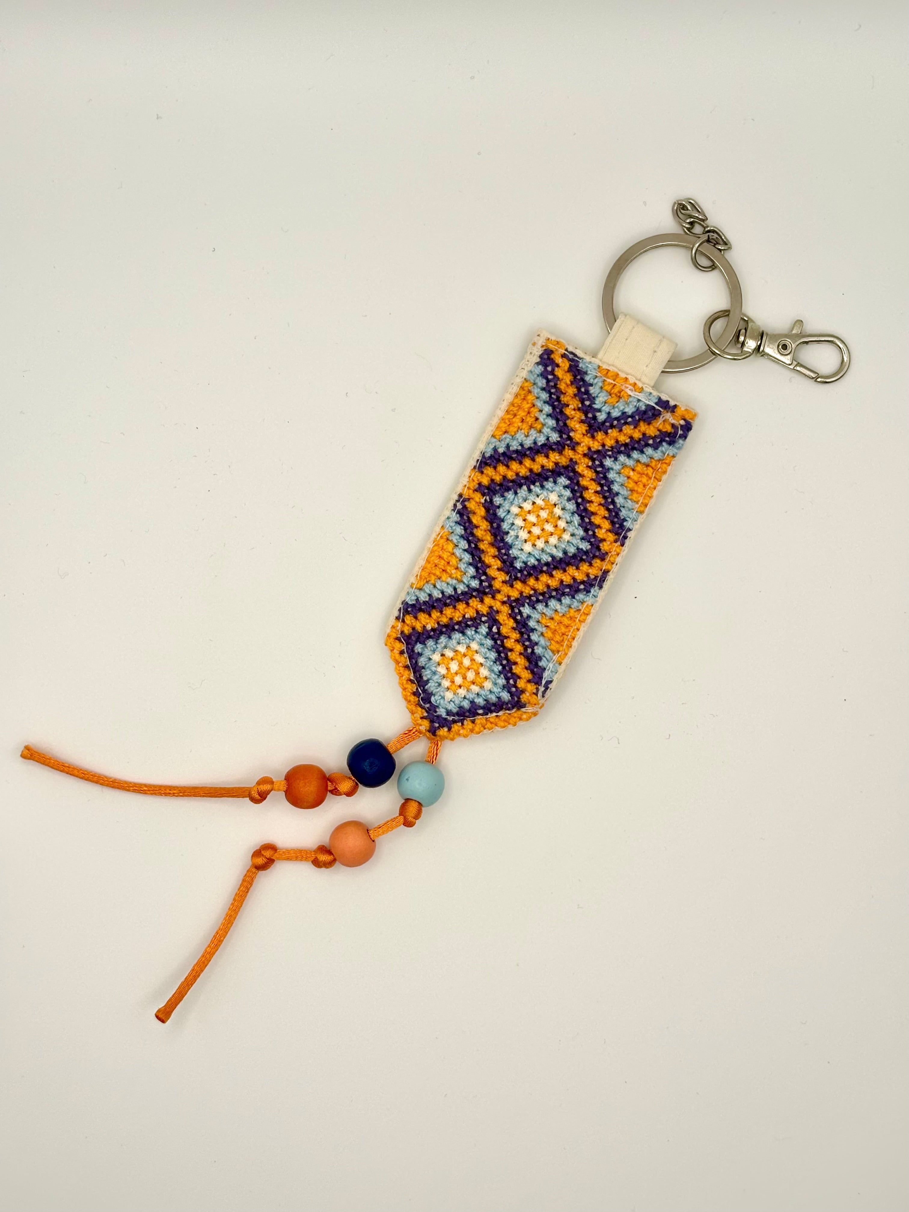 Cross-Pattern Tatreez Keychain
