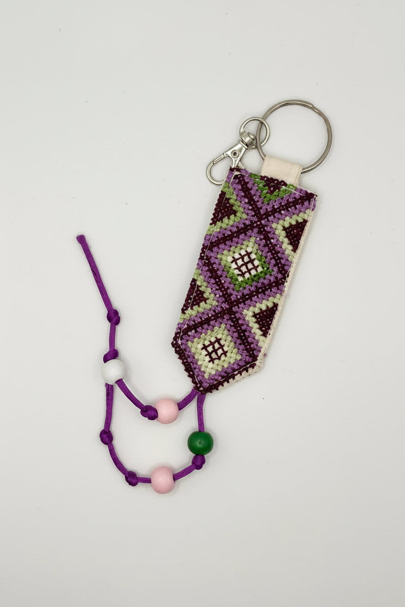 Cross-Pattern Tatreez Keychain