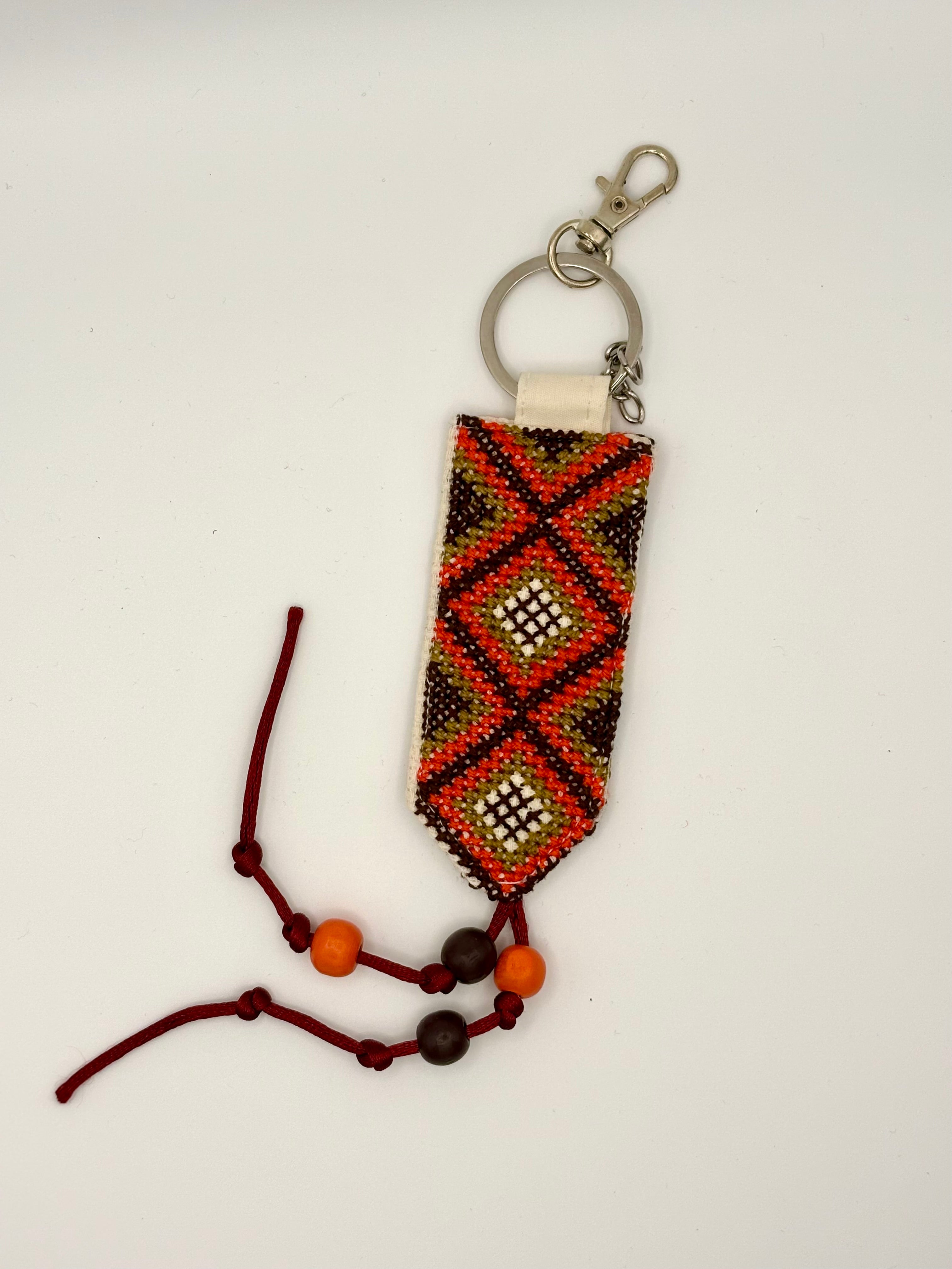 Cross-Pattern Tatreez Keychain